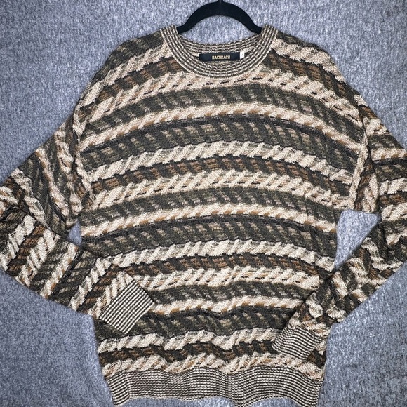 Bachrach Other - Bachrach Vintage Knit Sweater LG Cosby 80s 90s Grandpa Slow Fashion Coogi